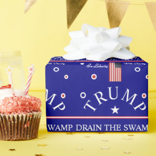 Trump Drain the Swamp  Wrapping Paper