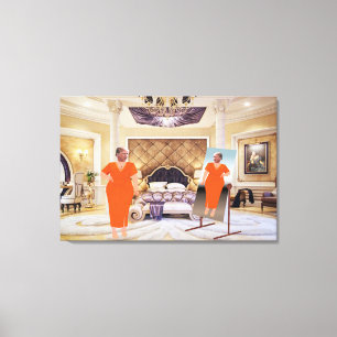 Trump Dresses To Surrender Canvas Art