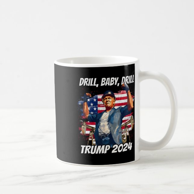 Trump Drill By Drill Trump  Coffee Mug (Right)