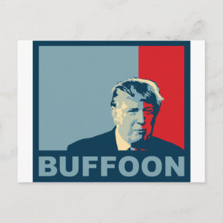 Trump/Drumpf: Buffoon (Hope colours) Postcard