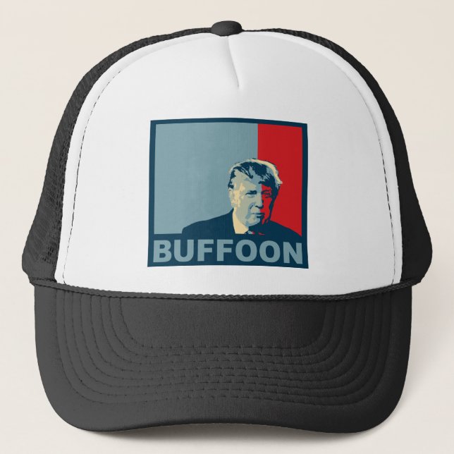 Trump/Drumpf: Buffoon (Hope colours) Trucker Hat (Front)