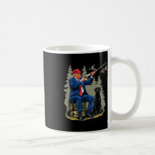 Trump Duck Hunting Donald Trump Old School Camoufl Coffee Mug