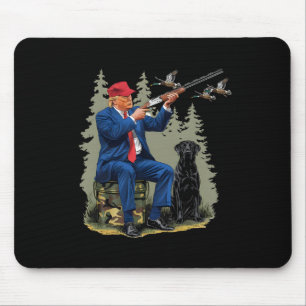 Trump Duck Hunting Donald Trump Old School Camoufl Mouse Mat