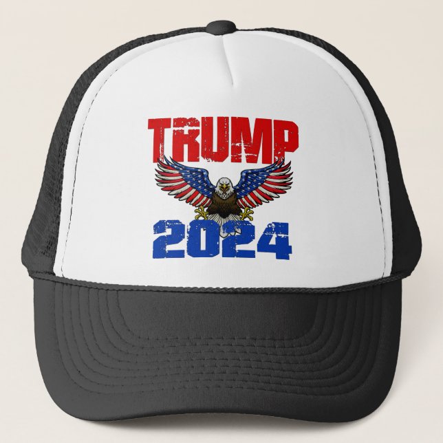 Trump Eagle 2024 Trucker Hat (Front)