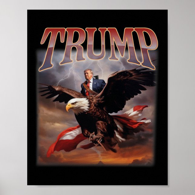 Trump Eagle Usa President 2024 Take America Back M Poster (Front)