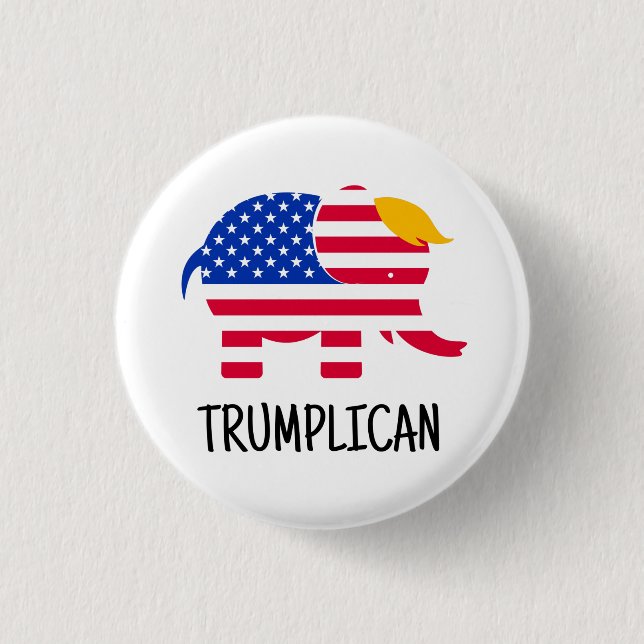 Trump Election 2024 Campaign Novelty Gift 3 Cm Round Badge (Front)