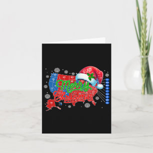 Trump Election Map Merry Christmas Holiday Santa H Card