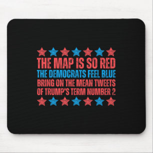 Trump Election Poem Red Map Valentine Inauguration Mouse Mat