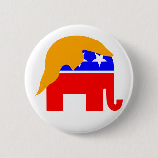 Trump Elephant 6 Cm Round Badge