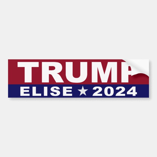 Trump Elise Stefanik 2024 Bumper Sticker (Front)