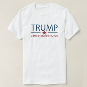 Trump Enemy Of The Constitution   Anti Trump L T-Shirt