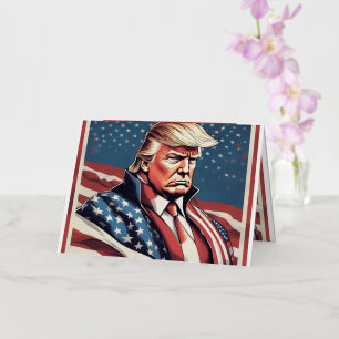 Trump Epic American Flag Greeting Card