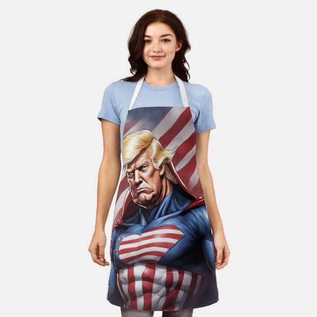 Trump Epic Superhero Apron  (Worn)