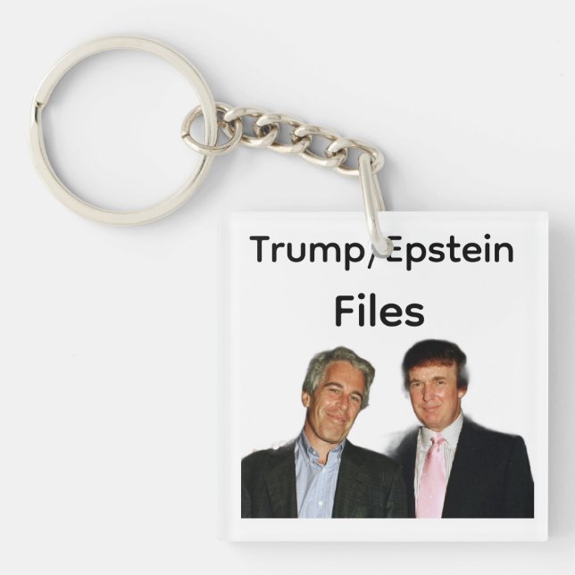 Trump/Epstein Files Keychain (Front)
