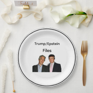 Trump/Epstein Files Paper Plate