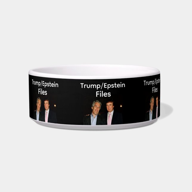 Trump/Epstein Files Pet Bowl (Front)