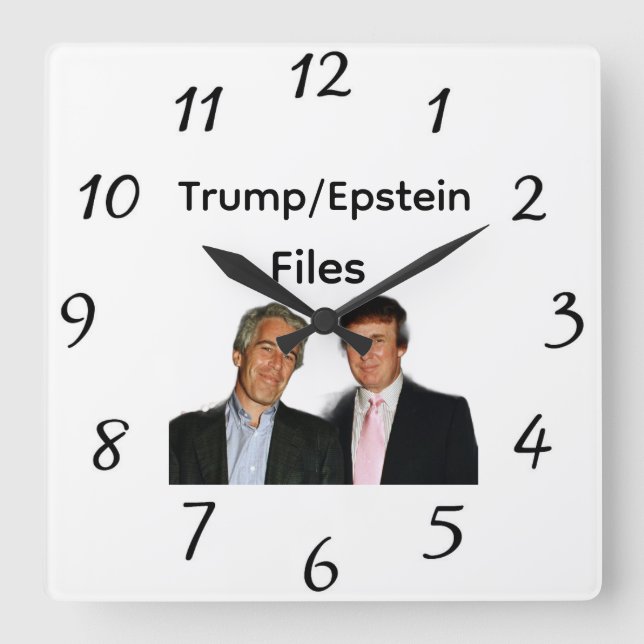 Trump/Epstein Files Wall Clock (Front)