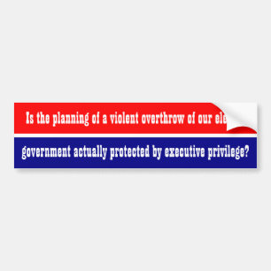 Trump executive privilege Bumper Sticker