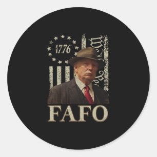 Trump Fafo Classic Round Sticker