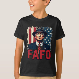 Trump Fafo F Around Find Out Us Flag Vintage _1 T-Shirt