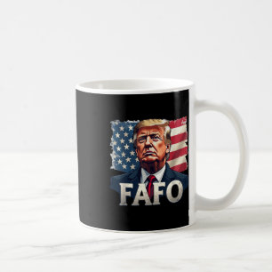Trump Fafo Find Out Us Flag Vintage  Coffee Mug