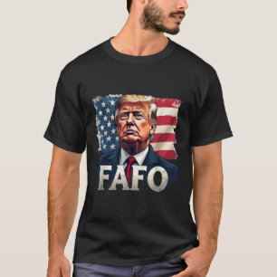 Trump Fafo Find Out Us Flag Vintage  T-Shirt