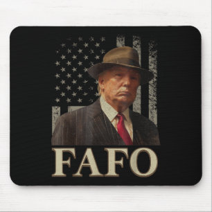 Trump Fafo, Funny Fafo Trump American Flag _1  Mouse Mat
