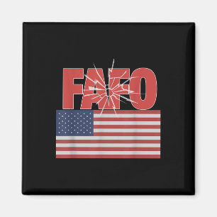 Trump Fafo, Funny Fafo Trump American Flag Magnet