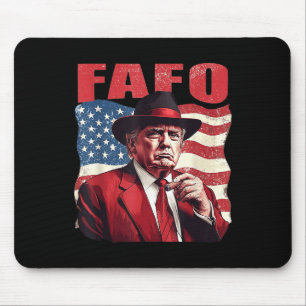 Trump Fafo Funny Fafo Trump American Flag  Mouse Mat