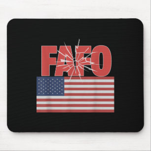 Trump Fafo, Funny Fafo Trump American Flag  Mouse Mat