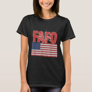 Trump Fafo, Funny Fafo Trump American Flag  T-Shirt