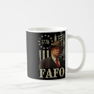 Trump Fafo, Retro Fafo Trump American Flag  Coffee Mug