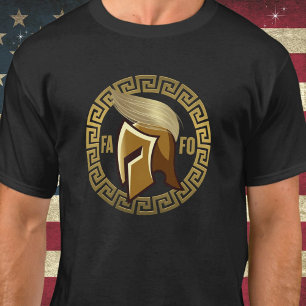 Trump FAFO Spartan Combover Funny T-Shirt
