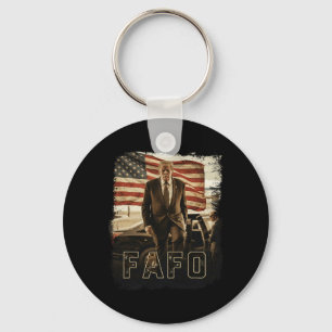 Trump Fafo Vintage President Trump 2026 Key Ring