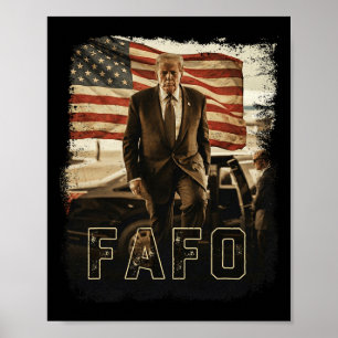 Trump Fafo Vintage President Trump 2026 Poster