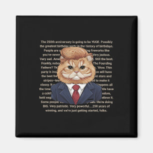 Trump Fake Speech For American 250 Year Usa 250th Magnet