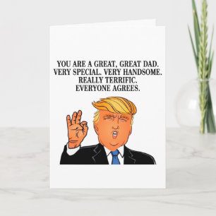 Trump Fathers Day Greeting Card Payton