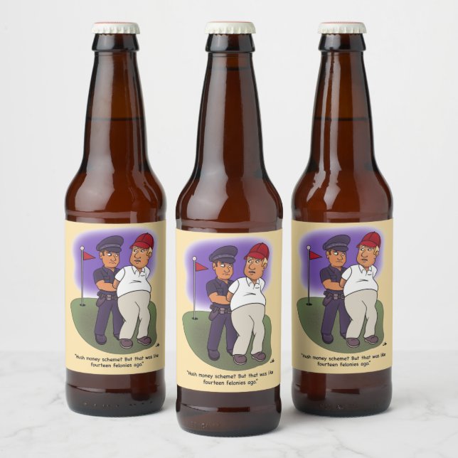 Trump Felonies Beer Labels (Bottles)