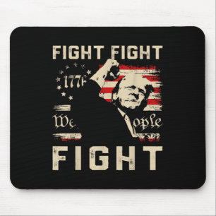 Trump Fight Fight Fight 1776 We The People Flag Tr Mouse Mat