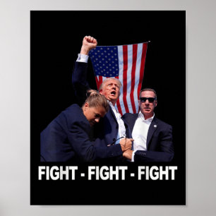 Trump Fight -fight- Fight 2024 Poster