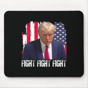 Trump Fight Fight Fight American Flag Donald Trump Mouse Mat