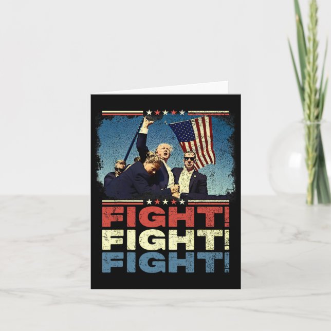 Trump Fight Fight Fight  Card (Front)