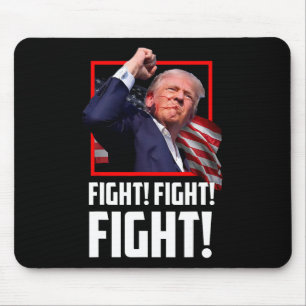 Trump Fight Fighting Fighters Supporters Americans Mouse Mat