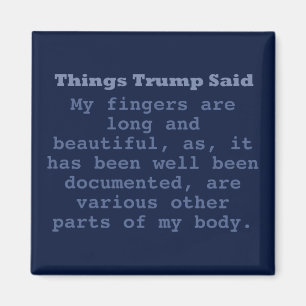 Trump Fingers - 2" Square Magnet