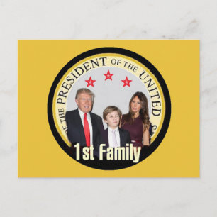 TRUMP First Family Postcard