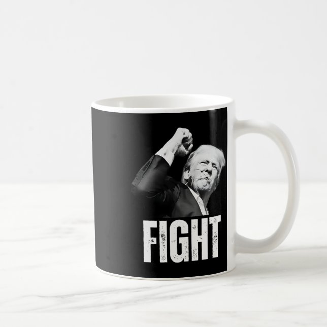 Trump Fist Pump Donald Trump Shooting  Coffee Mug (Right)
