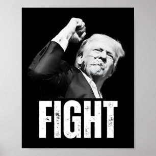Trump Fist Pump Donald Trump Shooting Poster