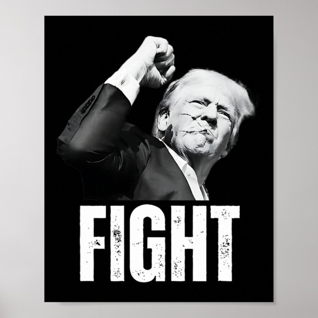 Trump Fist Pump Donald Trump Shooting  Poster (Front)