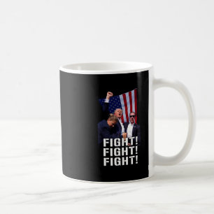 Trump Fist Pumped Fight Pray For Trump America Coffee Mug