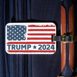 Trump Flag America Luggage Tag